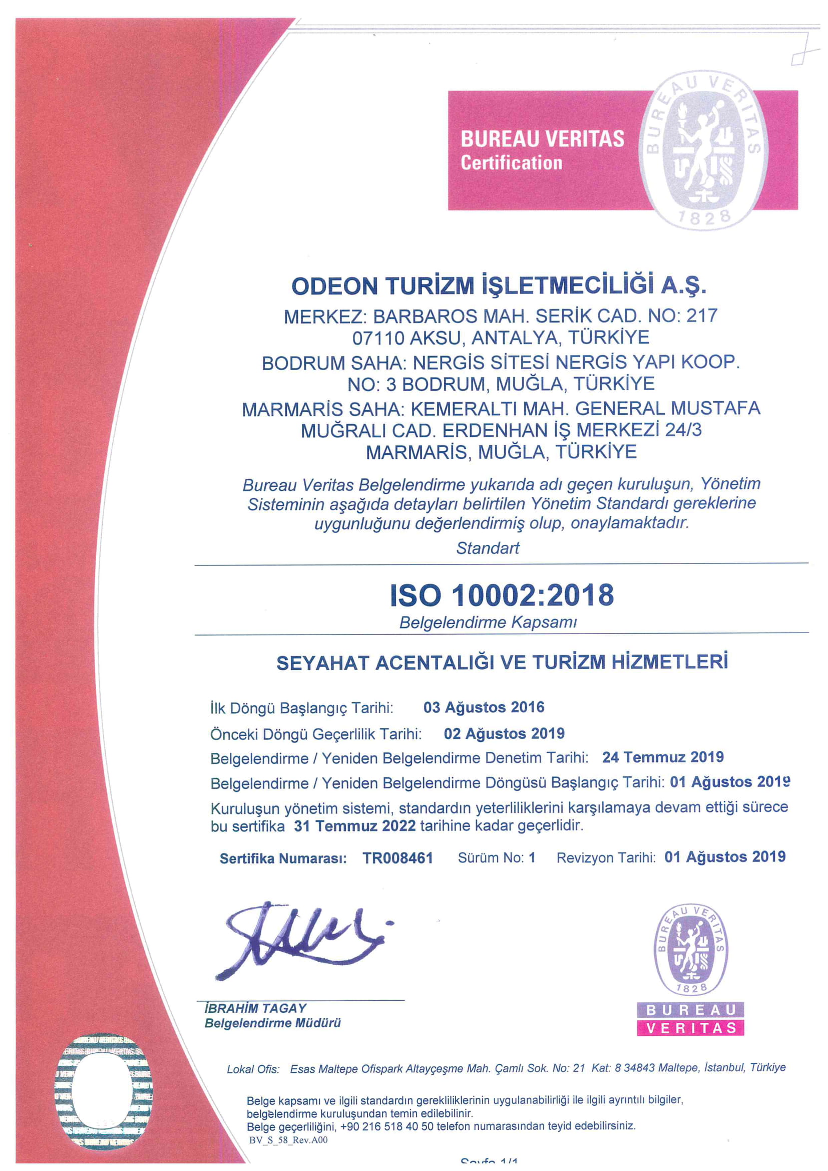 ISO 10002:2018 Şikayet Yönetim Sistemi Sertifikası